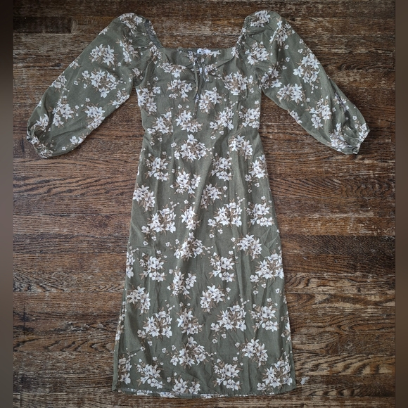 KTK Green Floral Dress - Picture 1 of 10